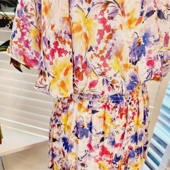 LAUNDRY BY SHELLIE SEGAL FLORAL SPRING DRESS SIZE 12 - Picture 4 of 7
